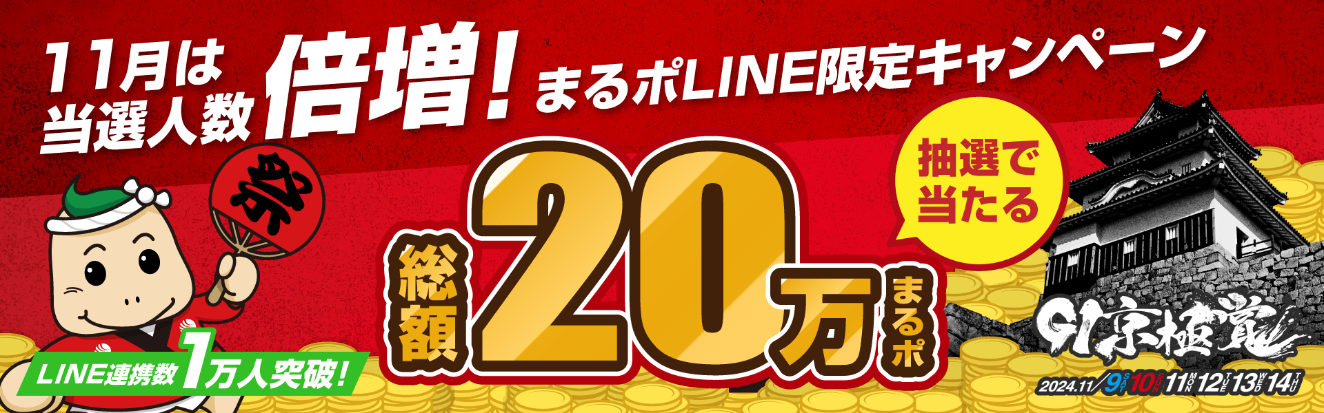 まるポ公式LINE限定キャンペーン京極賞