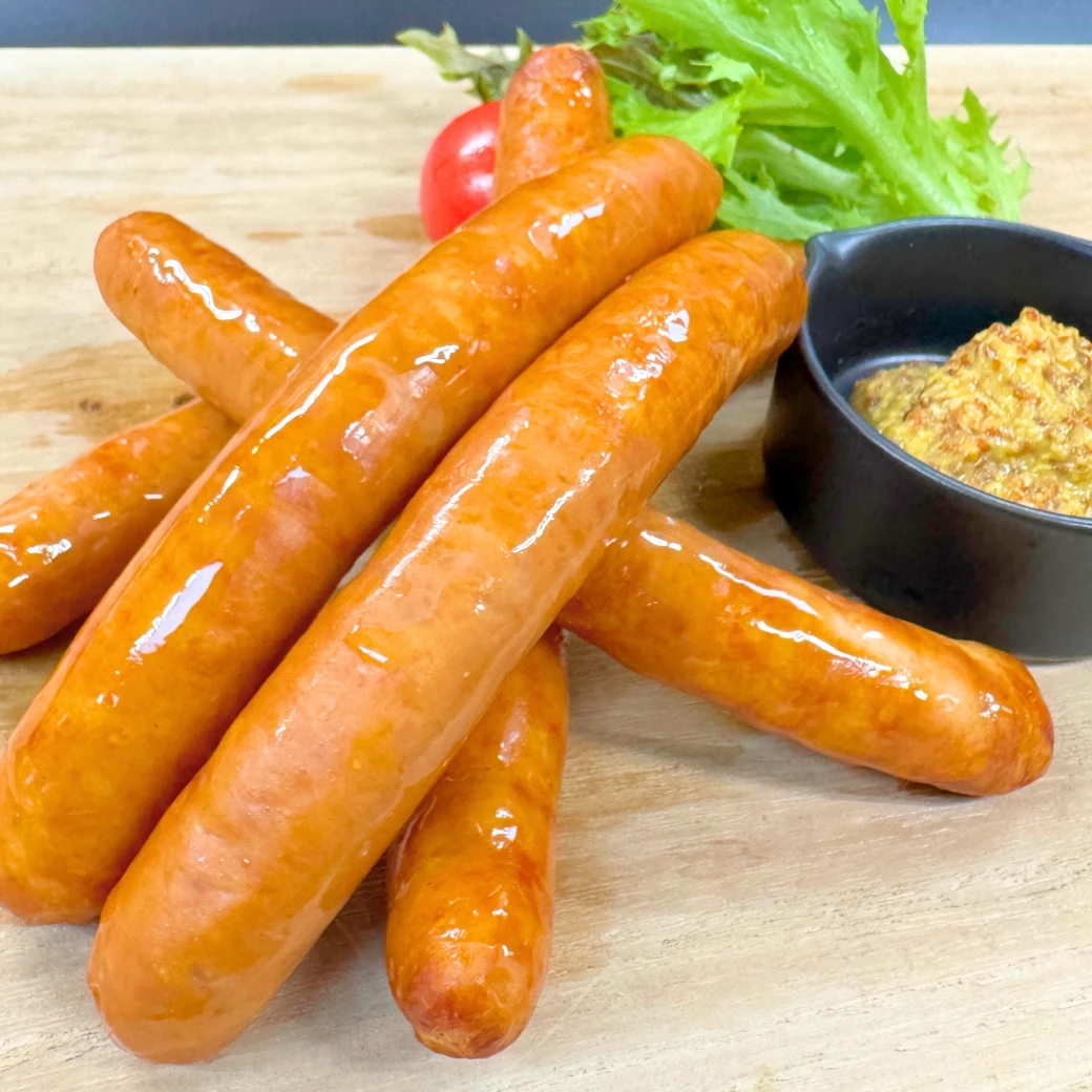 [T]親鳥特有の弾力と旨味がクセになる！贅沢ウインナー５本入り×２ﾊﾟｯｸ【冷凍】 （4枚目）