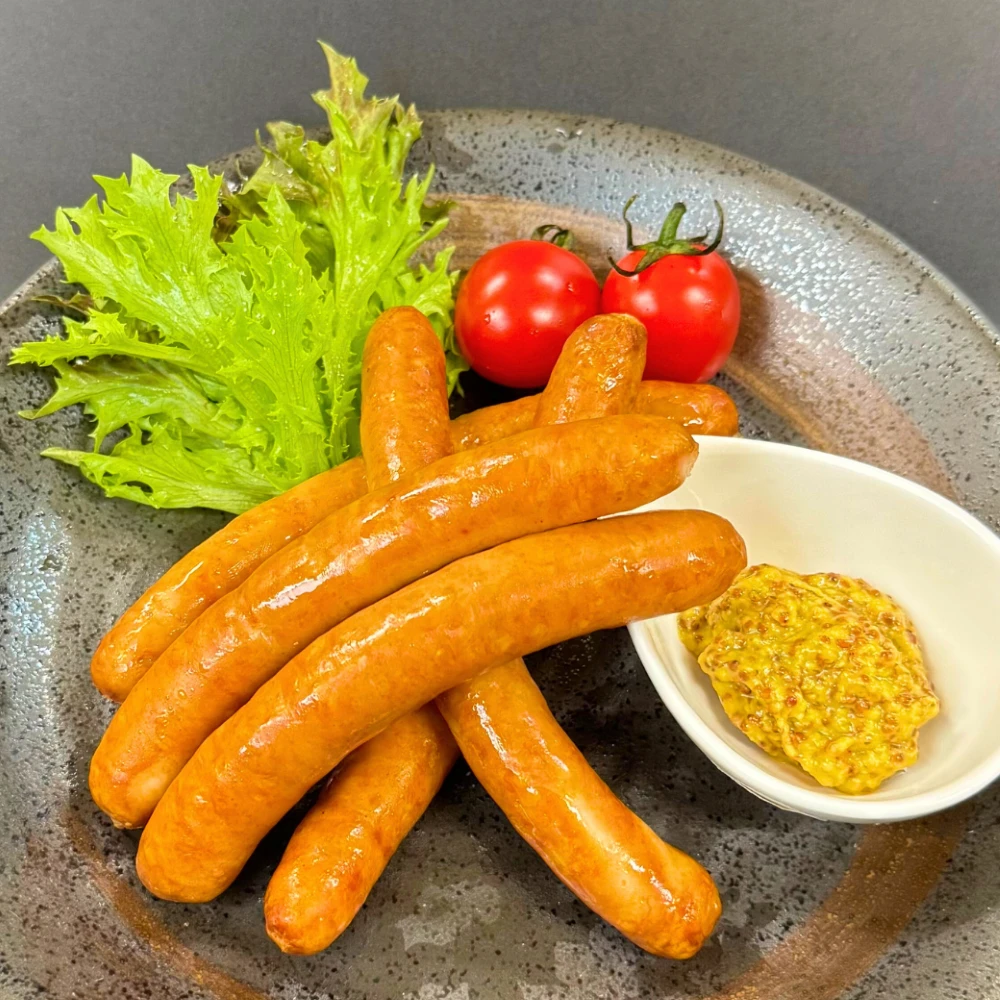 [T]親鳥特有の弾力と旨味がクセになる！贅沢ウインナー５本入り×２ﾊﾟｯｸ【冷凍】 （3枚目）